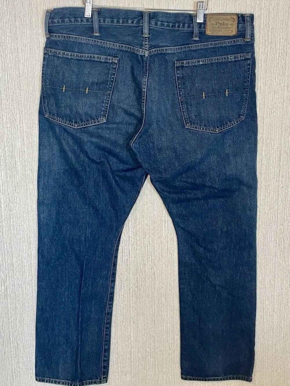 Polo by Ralph Lauren Men's Dark Blue Relaxed Denim Jeans - Picture 3 of 14